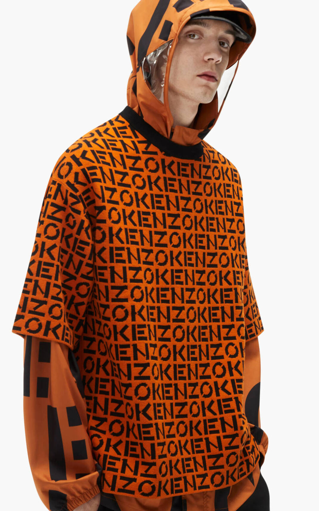 Jerseys Kenzo Sport oversize monogram Hombre Naranjas Oscuro - SKU.1244510